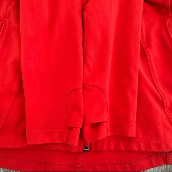 Athleta Full Zip Jacket Women’s Size Small Red Orange Stretch Performance - Picture 6 of 11